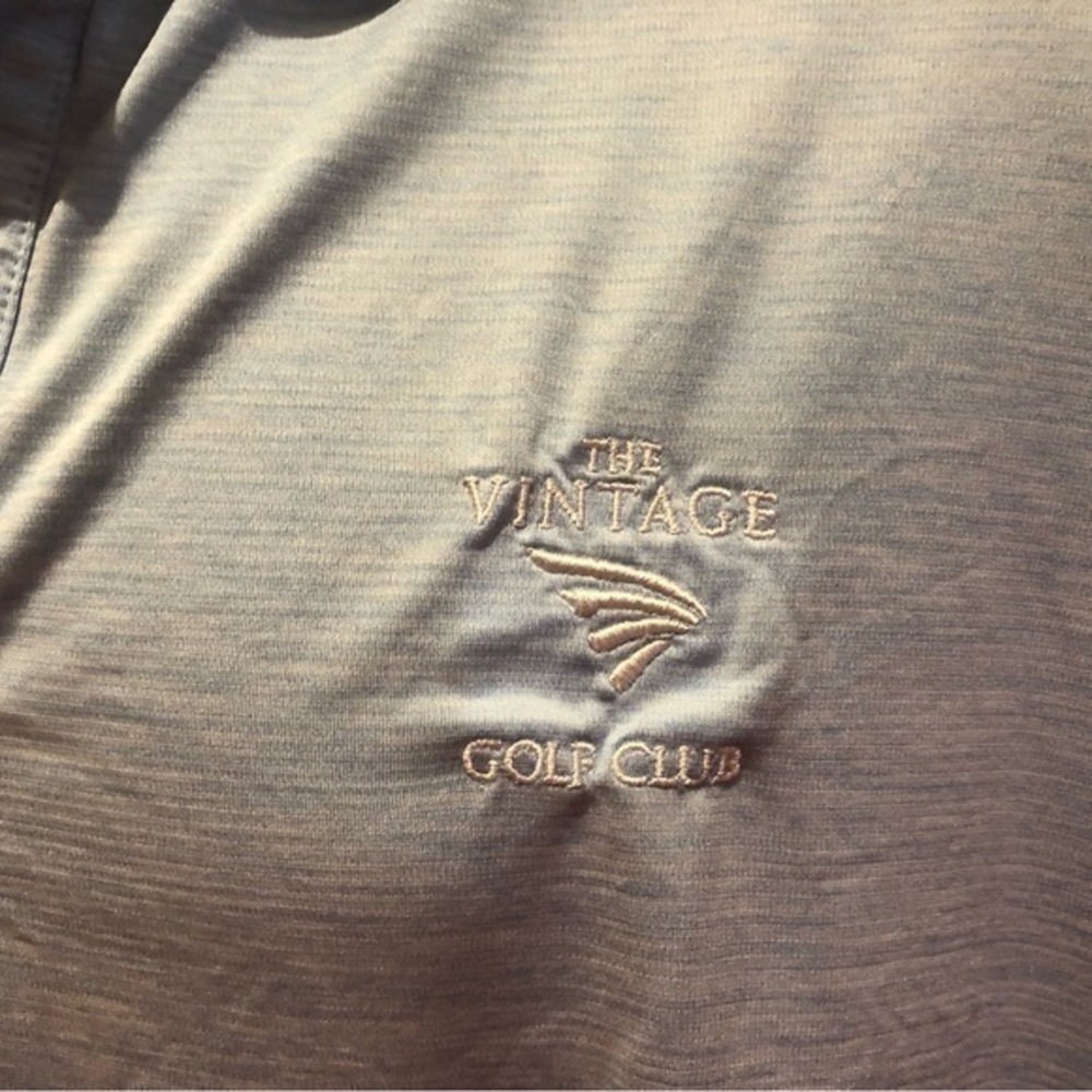 EUC FootJoy men’s‎ long sleeve golf polo.Sharp blue Heather w/logo on c… - Picture 4 of 9